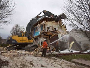 House Destroyed By Explosion