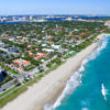 Palm Beach, Florida. Amazing aerial view of coastline.