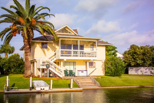 Rockport, TX: Texas coastal house on canal pre Hurricane Irma