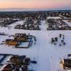 Snow,Covered,Landscape,Above,Austin,Texas,After,Winter,Storm,Uri