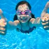 Little,Girl,Dives,Into,The,Water,And,Shows,The,Gesture