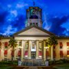 Panorama,Of,Historic,Florida,Statehouse,In,Tallahassee,With,Iconic,Red