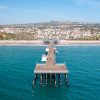 Aerial,View,Of,San,Clemente,,California,,Looking,Down,The,Pier
