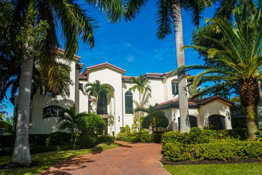 Luxury home in Hallandale Beach, Florida, located in the Golden Isles neighborhood.