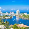 Fort,Lauderdale,,Florida,,Usa,Skyline,Over,Barrier,Island.