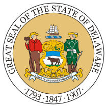 The Great Seal of the State of Delaware.