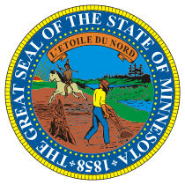 The Great Seal of the State of Minnesota.