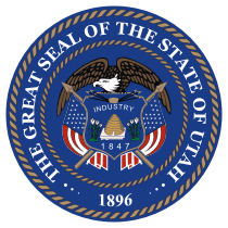 The Great Seal of the State of Utah.