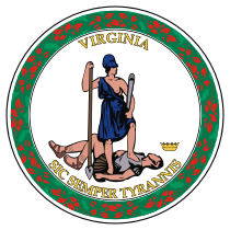 The Great Seal of the State of Virginia.