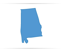 Alabama State Map Outline