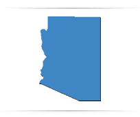 Santa Cruz County, Arizona State Map Outline
