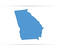Thomson, GA State Map Outline
