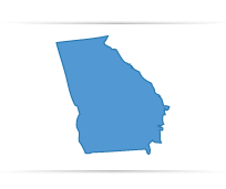 GA State Map Outline