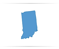 Indiana State Map Outline