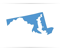 Maryland State Map Outline