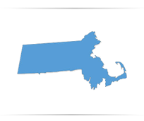 Massachusetts State Map Outline