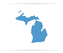 Michigan State Map Outline