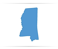 George County, Mississippi State Map Outline