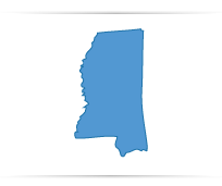 Mississippi State Map Outline