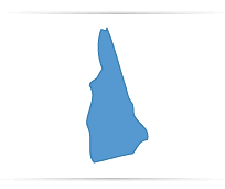 New Hampshire State Map Outline